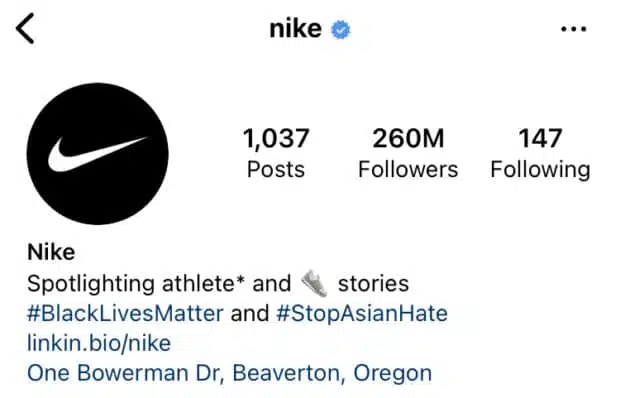 The role of logo design in UX and UI - (Social Media Profile Picture Example - Nike) - LogoWhistle